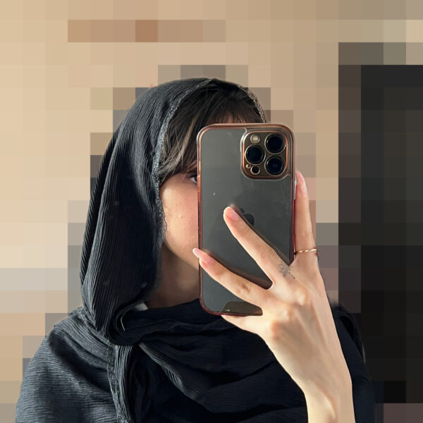 شال پلیسه دور دانتل